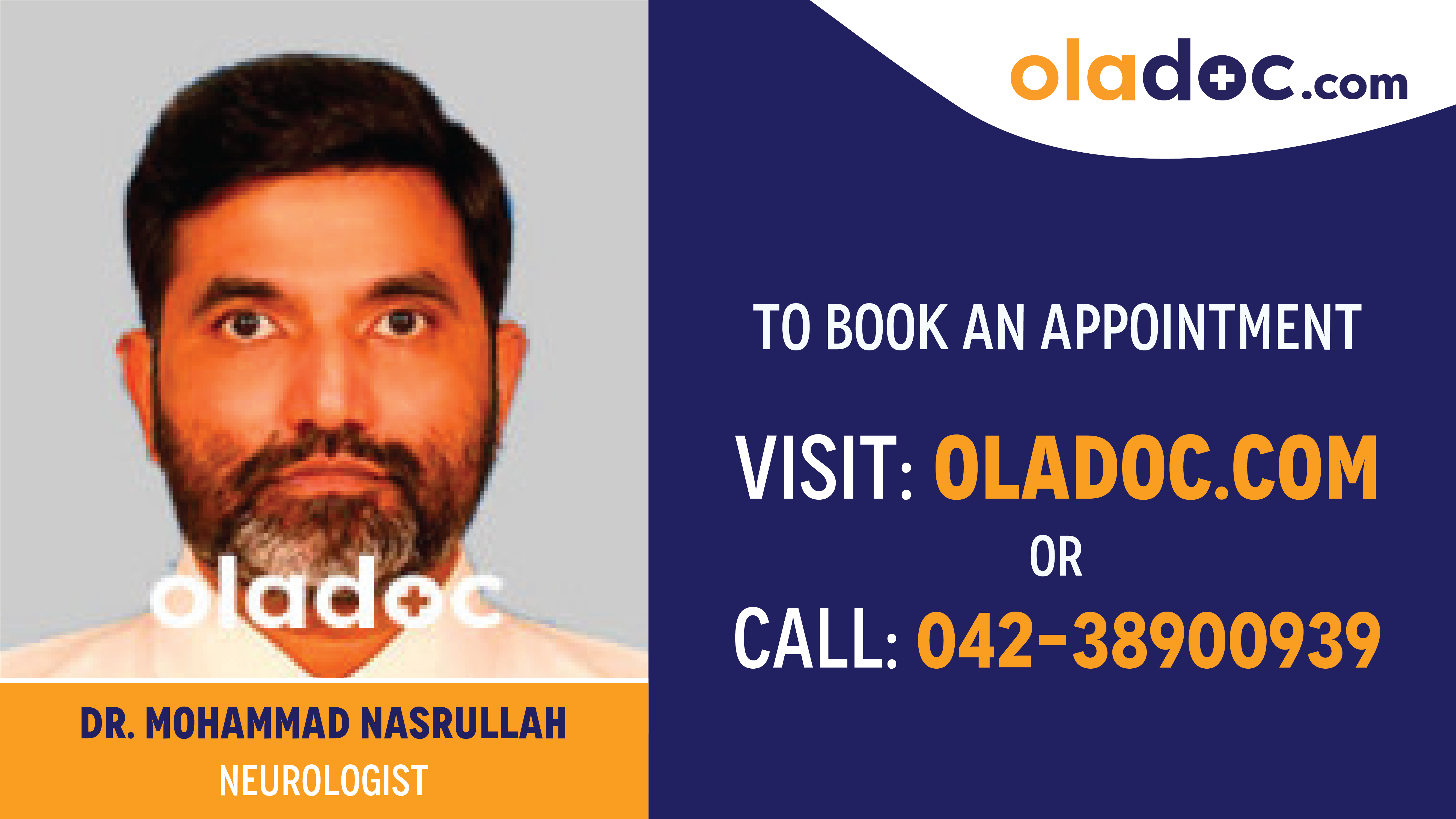 Book appointment with Dr.Mohammad Nasrullah-best Neurologist in Lahore